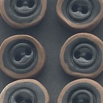 Handgjorda knappar brun/svart