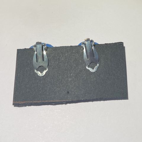 Clipsörhängen bubbliga gul stora