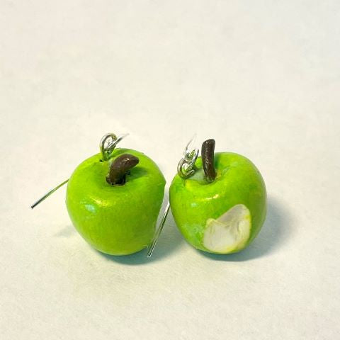 Örhängen grönt äpple