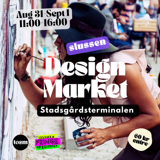 Designmarknad vid Slussen i Stadsgårdsterminalen!