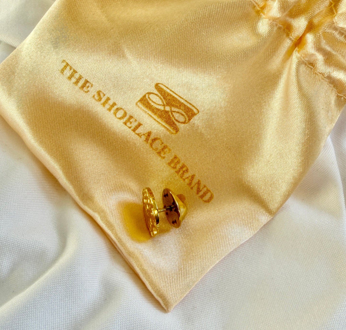 Gold Textured Pin - Button Base