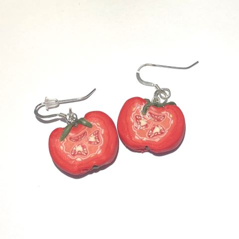 Örhänge tomatskiva
