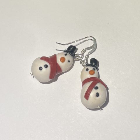 Örhängen snögubbar