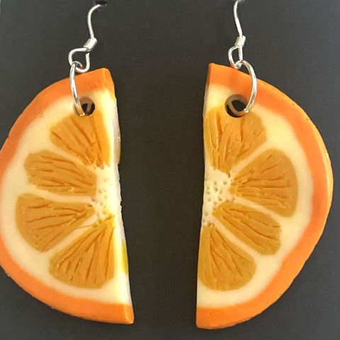 Örhängen apelsinskivor