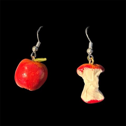 Örhänge äpple och äppleskrutt