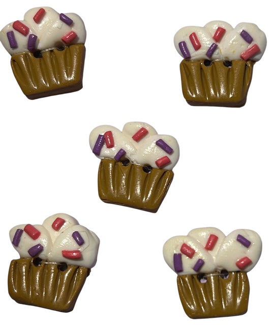 Handgjorda knappar muffins