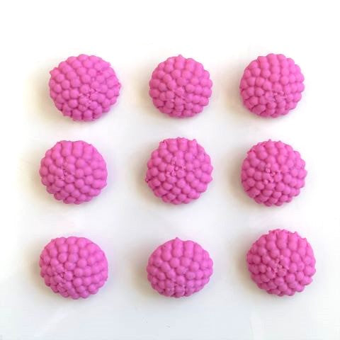 Handgjorda knappar små bubbliga, rosa