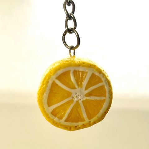 Nyckelring citronskiva